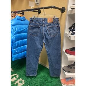 Levi's 505 Regular Fit Straight Leg Jeans Mens W36 L32 Blue Denim